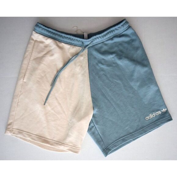 adidas Originals HJ7317 Men's Sz Large Blue/White Color Split Trefoil Shorts - Picture 1 of 11